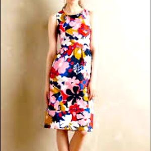 Anthropologie Whit Two Mod Petal Open Back Dress